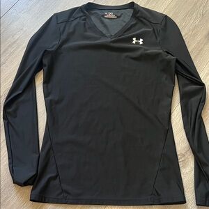 Under Armour Black V-Neck Performance Top